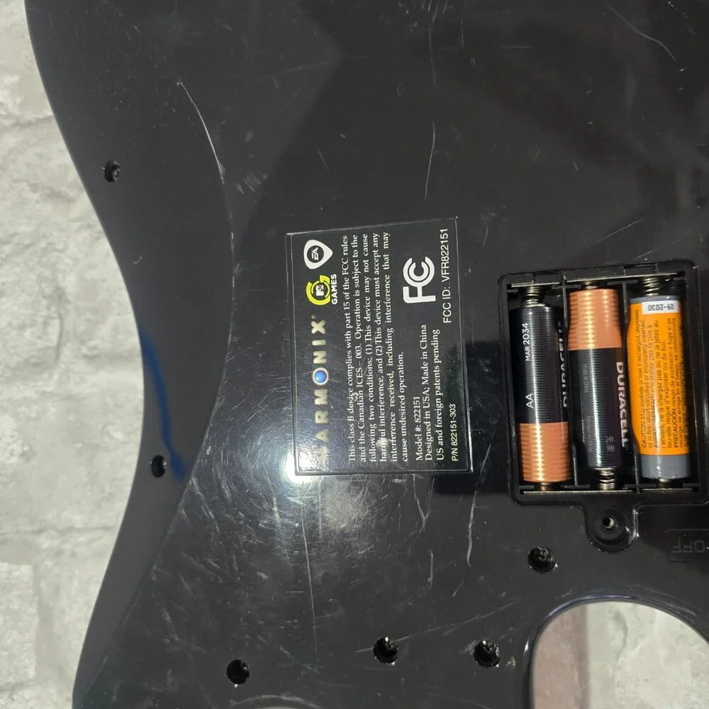 Harmonix Fender Stratocaster Wireless Guitar PS3 Not Tested 22151 For Parts Only